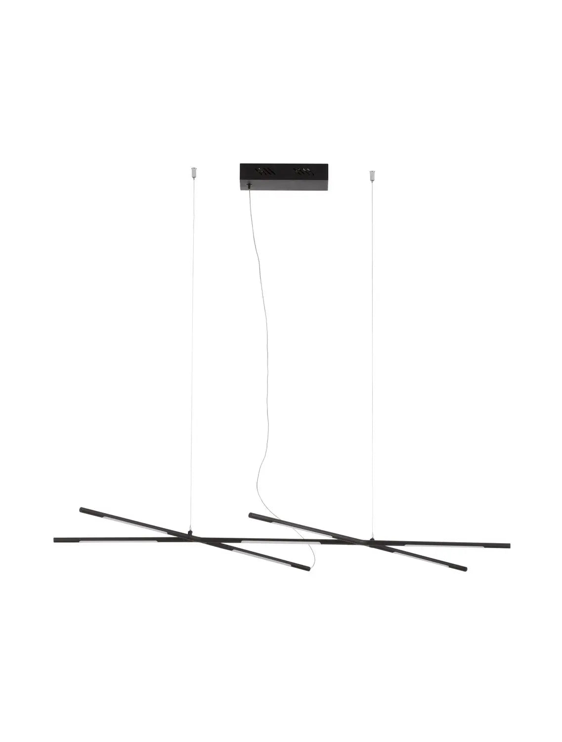 B-Ware Nova Luce Pendelleuchte Hängeleuchte Raccio Led Schwarz Warmweiß Dimmbar 27 W