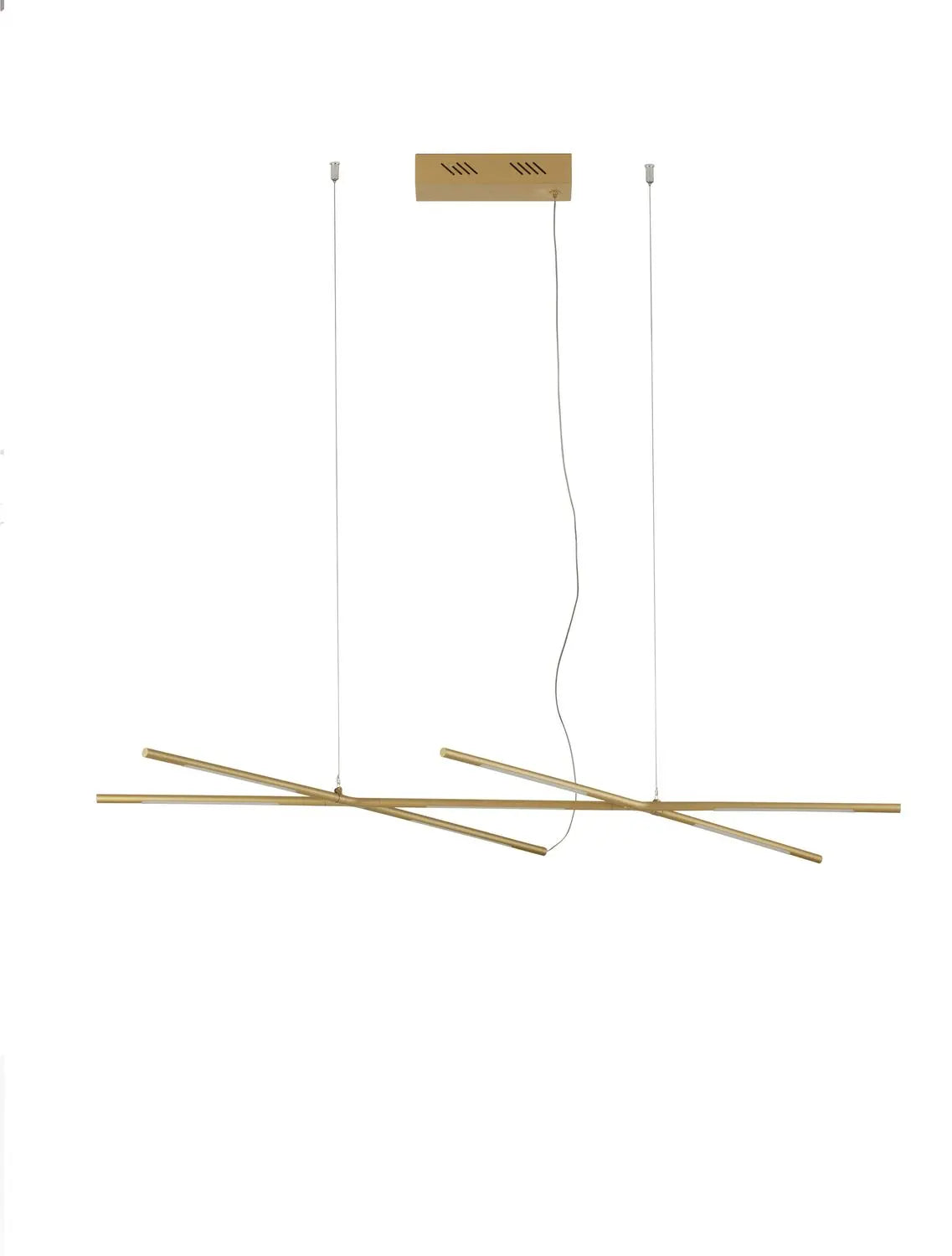 B-Ware Nova Luce Pendelleuchte Hängeleuchte Led Messing Raccio Wohnzimmer Dimmbar 27 W