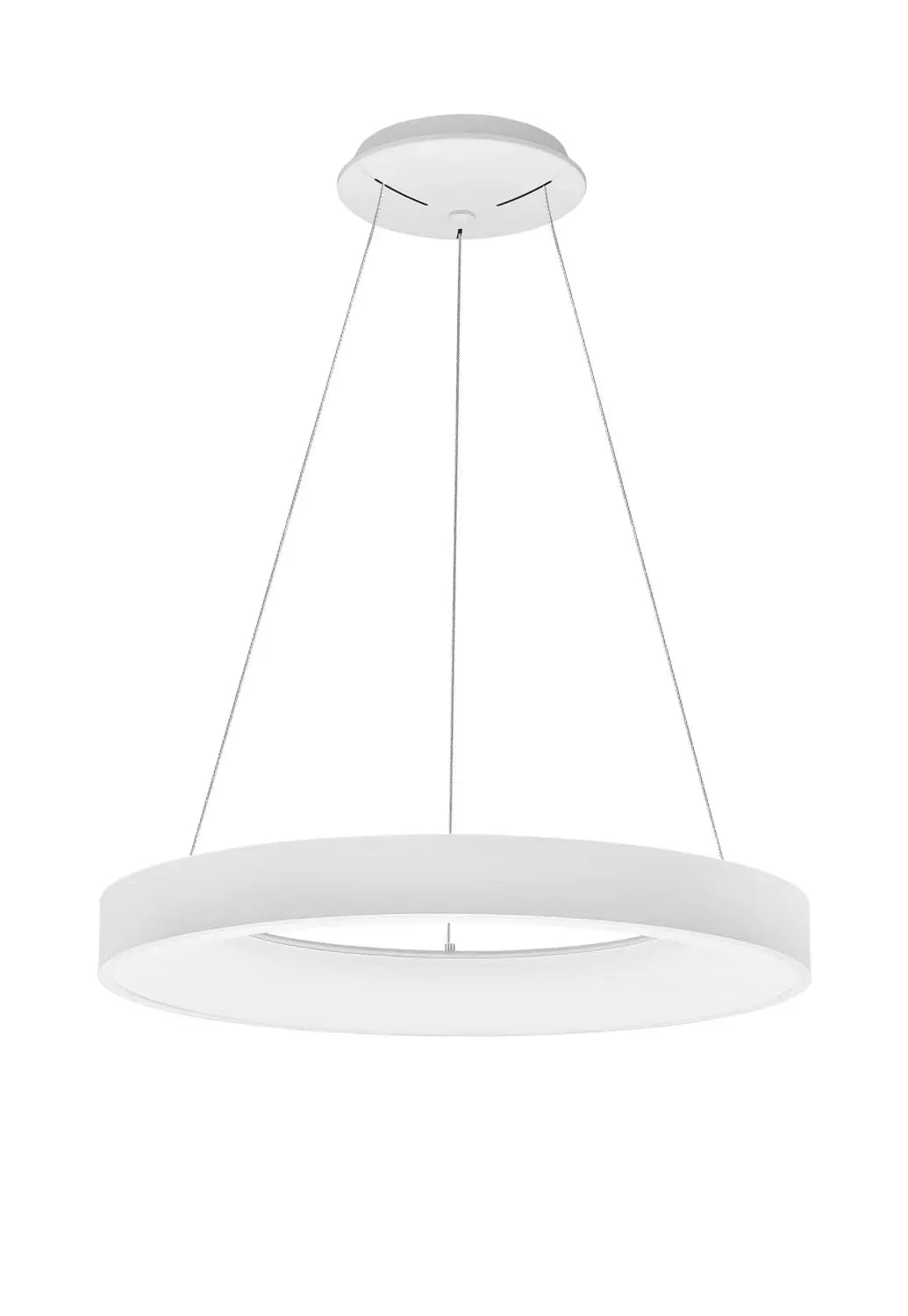 B-Ware Nova Luce Pendelleuchte Hängeleuchte Led Weiß Rando Thin Warmweiß Dimmbar 60 Cm