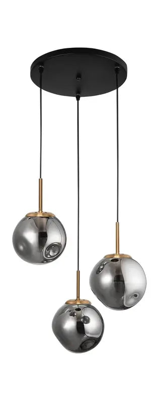 B-Ware Nova Luce Pendelleuchte Hängeleuchte Spada Gold E27 Led 3 Flammig Dimmbar Glas