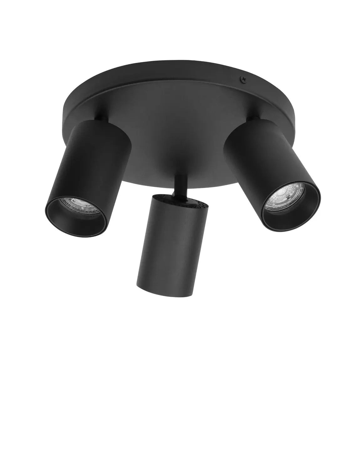 B-Ware Nova Luce Deckenleuchte Deckenlampe Tod Schwarz Gu10 Led Lampe Dimmbar 3 Flammig