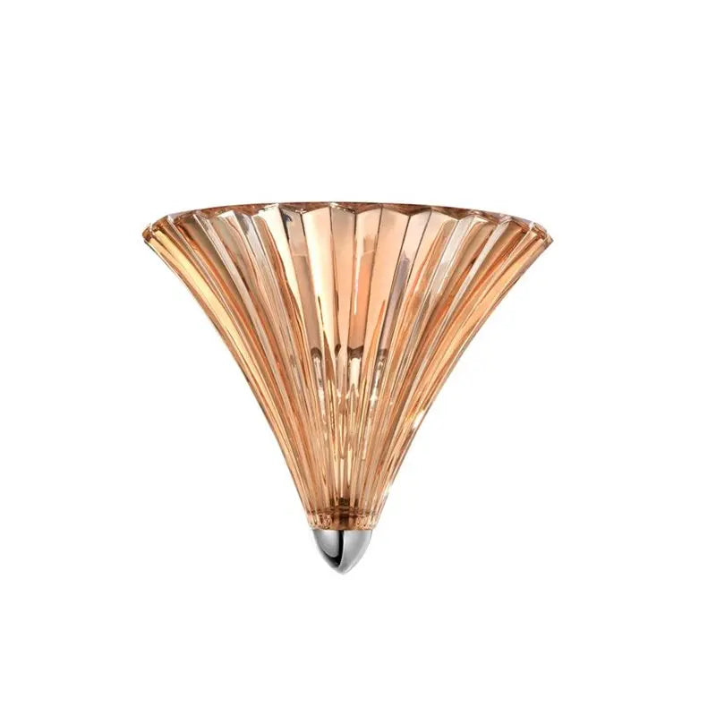 B-Ware Nova Luce Wandleuchte Wandlampe Kronleuchter Guscio Amber Glas Metall E14 Led