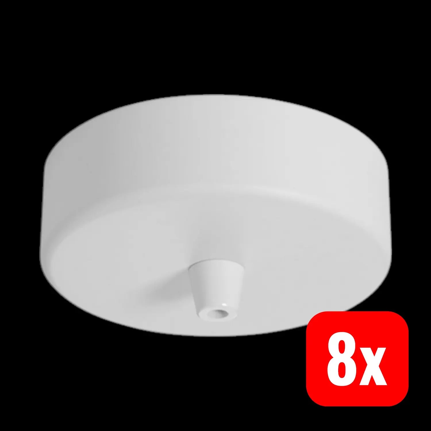 B-Ware Nud Collection 1 Fach Baldachin Lampenabdeckung Lampenaufhängung 8 Stück