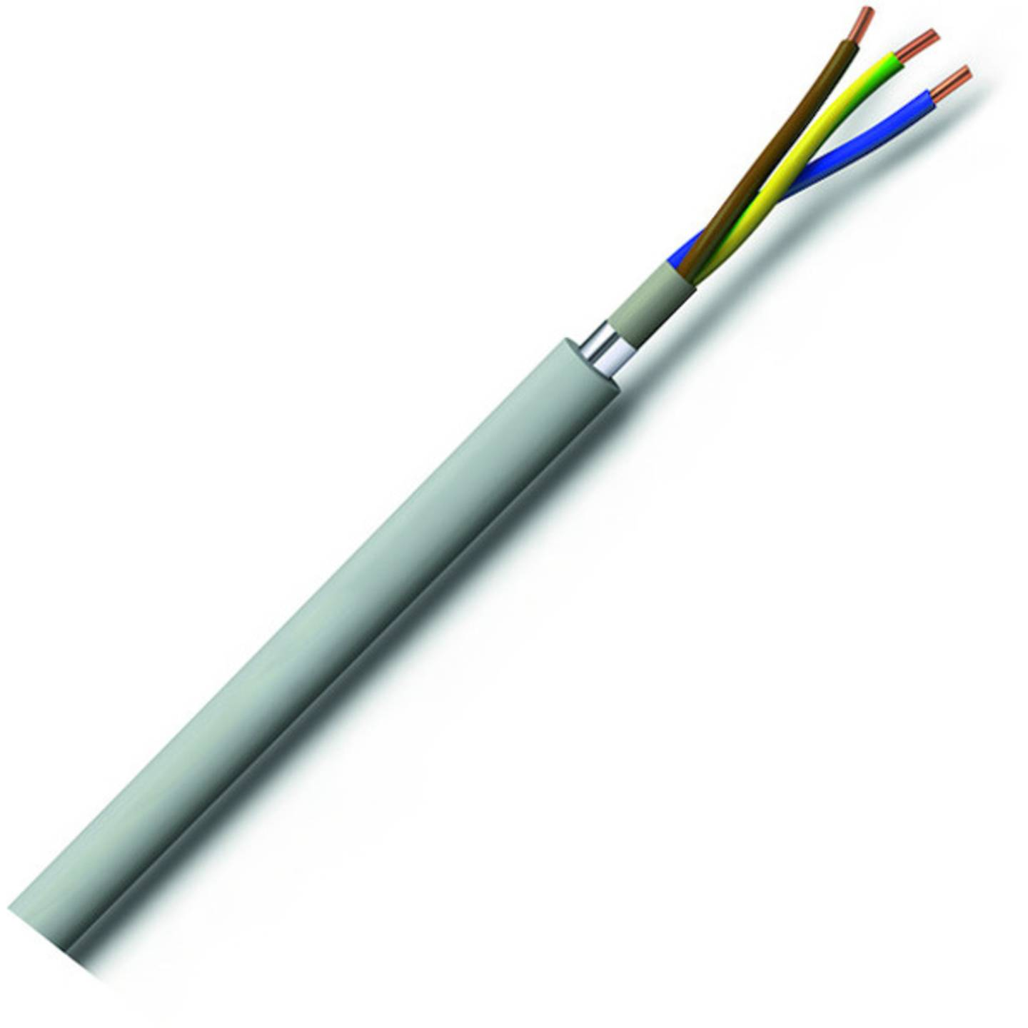 B-Ware Nym(st) J Mantelleitung Kabel Stromkabel 3x2,5mm² Grau 100m Pvc Schirmung