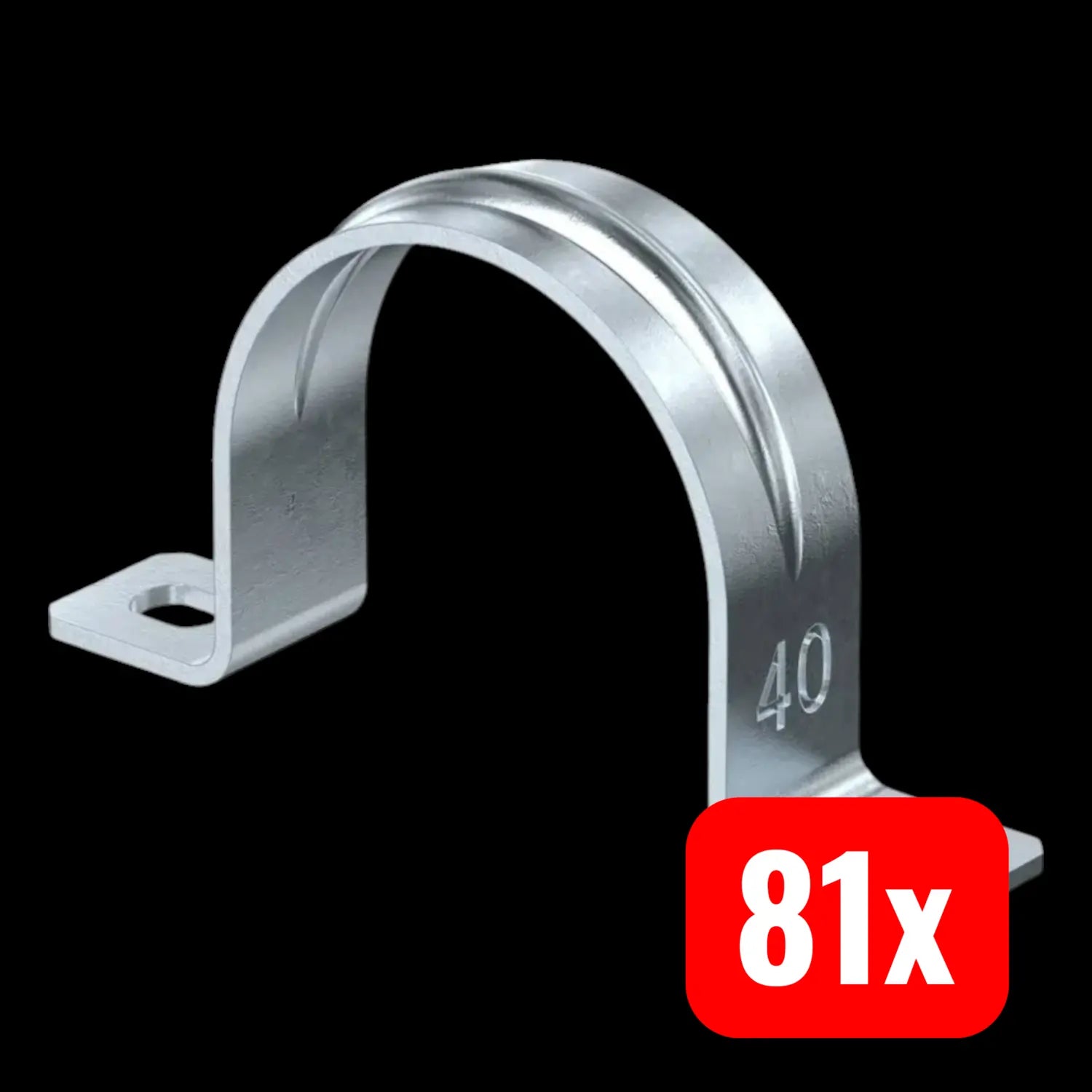 B-Ware Obo Befestigungsschelle Rohrschelle 605 Kabel Stahl Verzinkt 40 Mm 81 Stück
