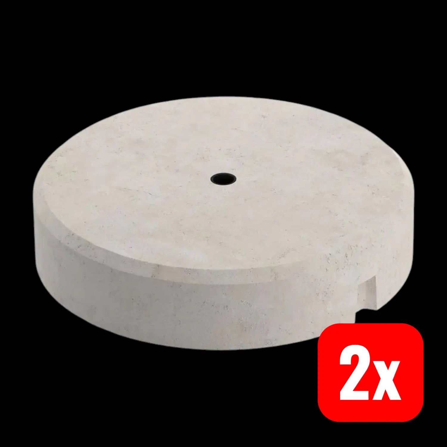 B-Ware Obo Bettermann Fang Fix Standfuß Sockel Ständer Beton Sonnenschirm 10 Kg 2 Stück