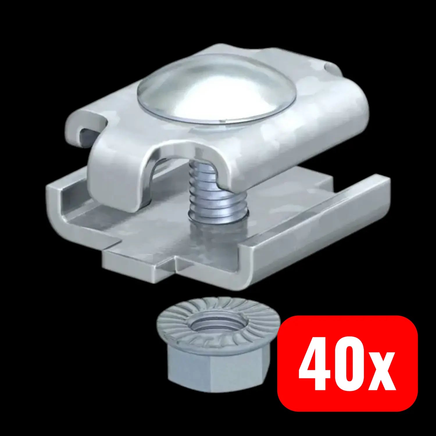 B-Ware Obo Bettermann Verbindungselement 6016596 Verbinder Metall Gitterrinne 40 Stück