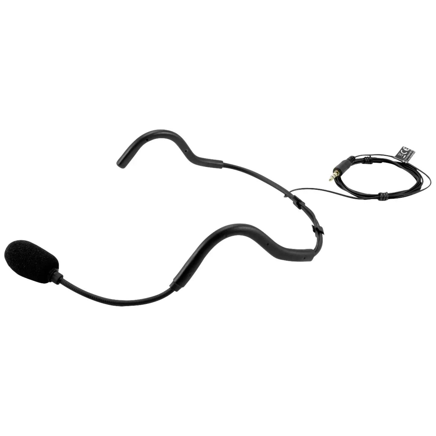 B-Ware Omnitronic Fas Headset Kopfbügelmikrofon Sprachmikrofon Mikrofon Schwarz 3.5 Mm