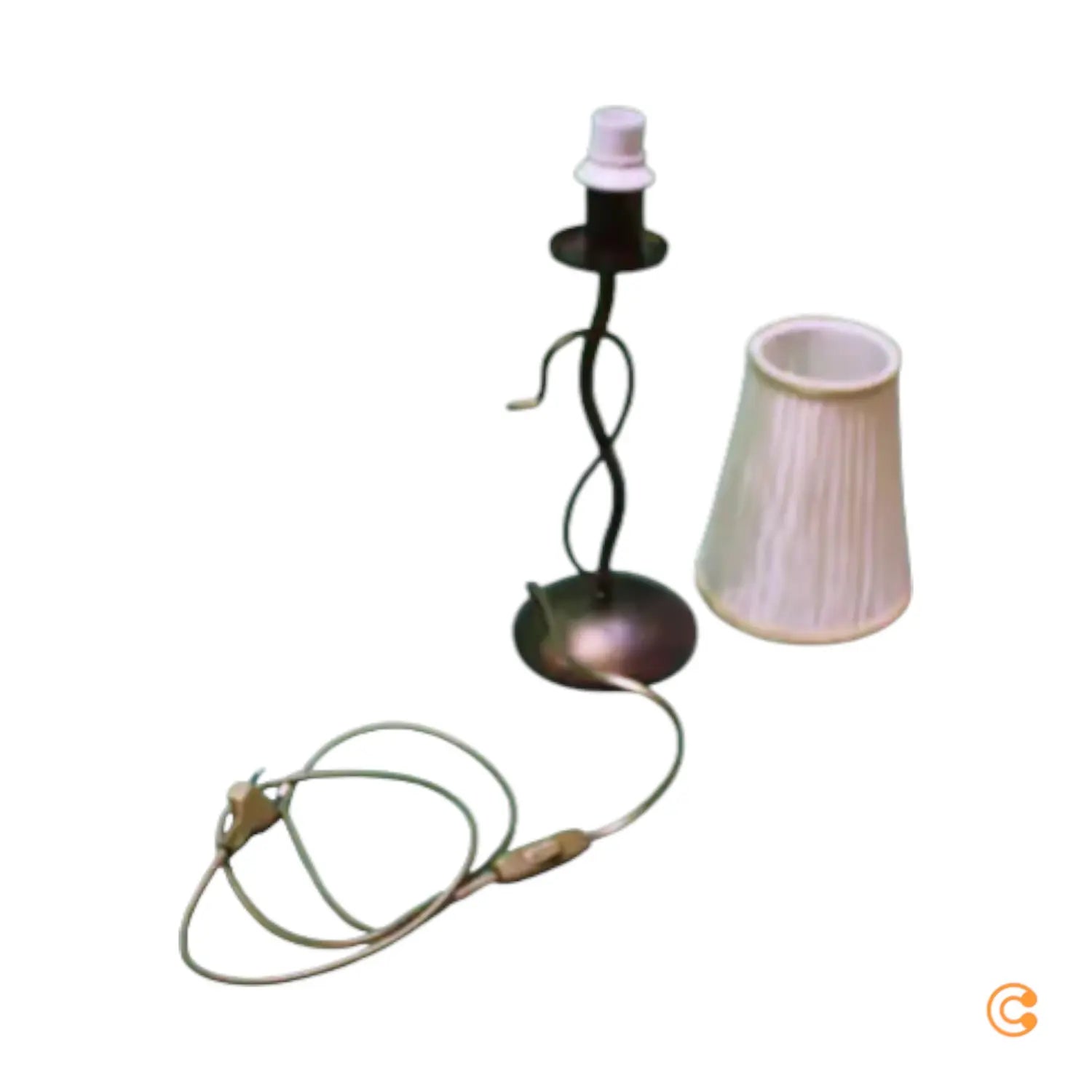 B-Ware Onli Delia Tischleuchte Leuchte Lampe Bronze Eisen 42 Cm Siehe Text/Foto