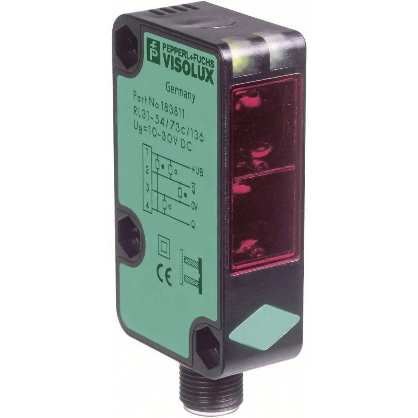 B-Ware Optosens Reflexionslichtschranke Sensor Rl31 54/73 C/136 M12 4 P Kompaktgehäuse