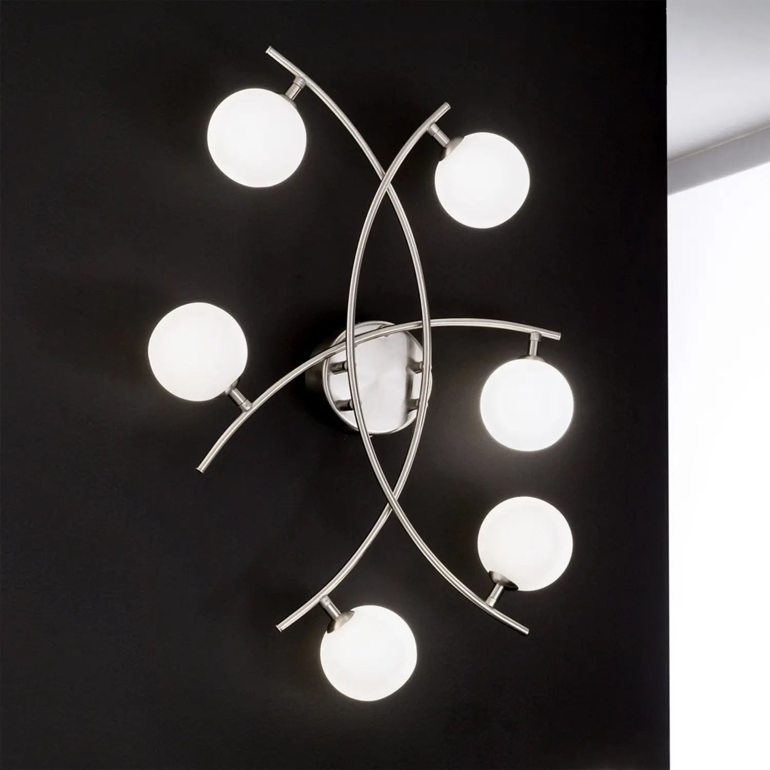 B-Ware Orion Pelota Deckenleuchte Lampe 6 Flammig Beleuchtung Modern Weiß G9 Siehe Text