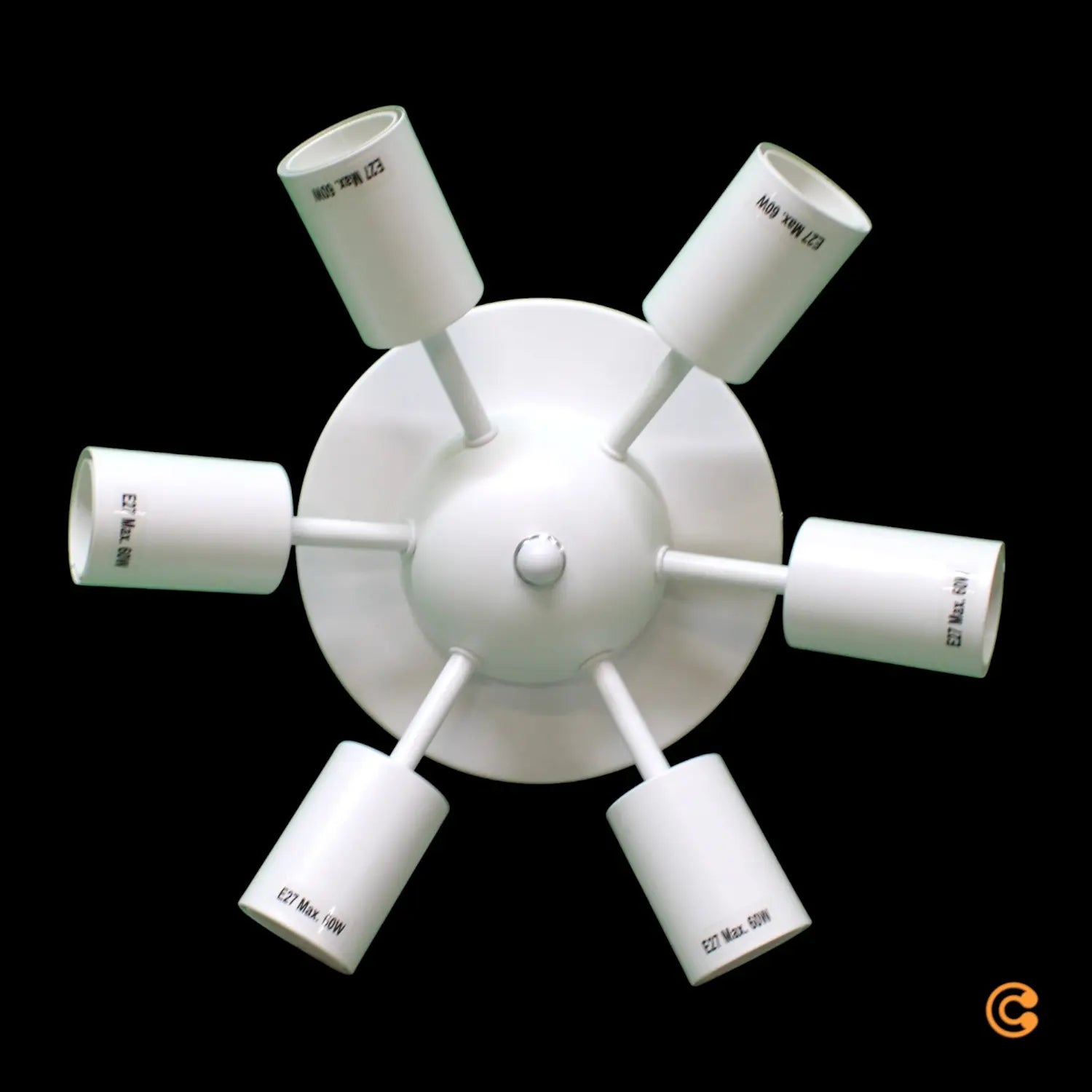 B-Ware Orion Gestell Lampengehäuse Deckenleuchte Leuchtenkörper Shade Weiß 80 Cm E27
