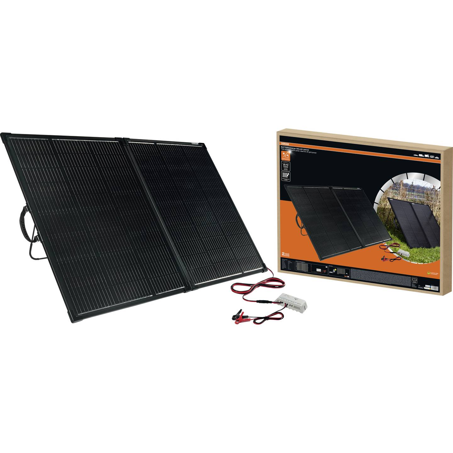 B-Ware Osram Automotive Batter Ycharge Solarmodul Solar Panel 200 W 12 V Monokristallin
