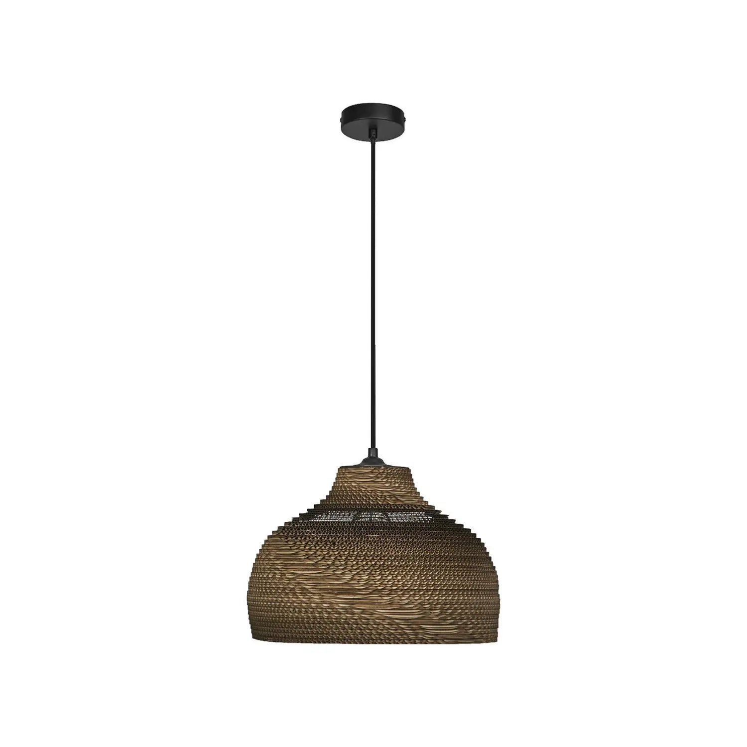B-Ware Osram Hängeleuchte Pendelleuchte Lampe Braun ø 36 Cm Wellpappe E27