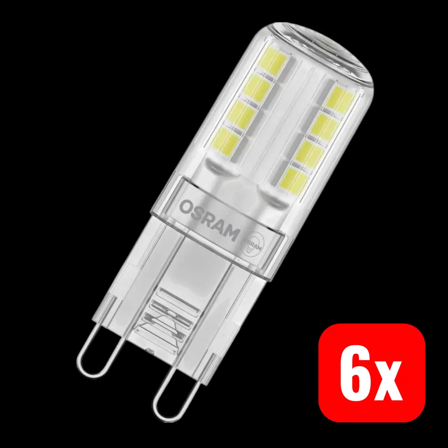 B-Ware Osram Led Leuchtmittel G9 Stiftsockel Dimmbar Warmweiß 2.700 K 320° Klar 6 Stück