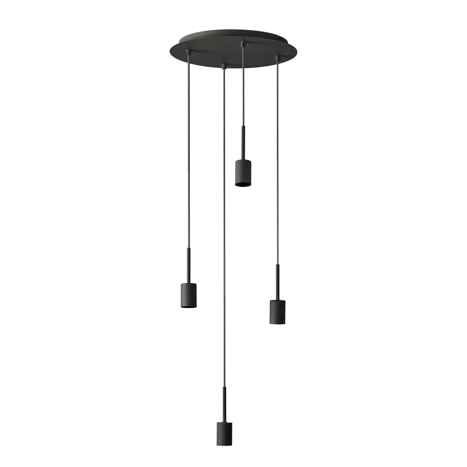 B-Ware Osram Pendelleuchte Hängelampe Decor Needle Plate Anthrazit 4 Flammig E27 Led860