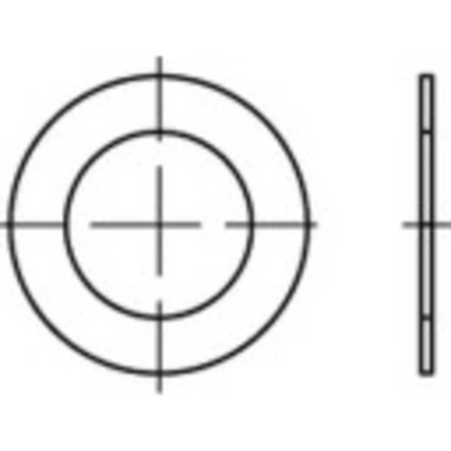 B-Ware Toolcraft Paßscheiben Distanzscheiben Stahl Din988 45 Mm 55 Mm 2 Mm 100 Stück