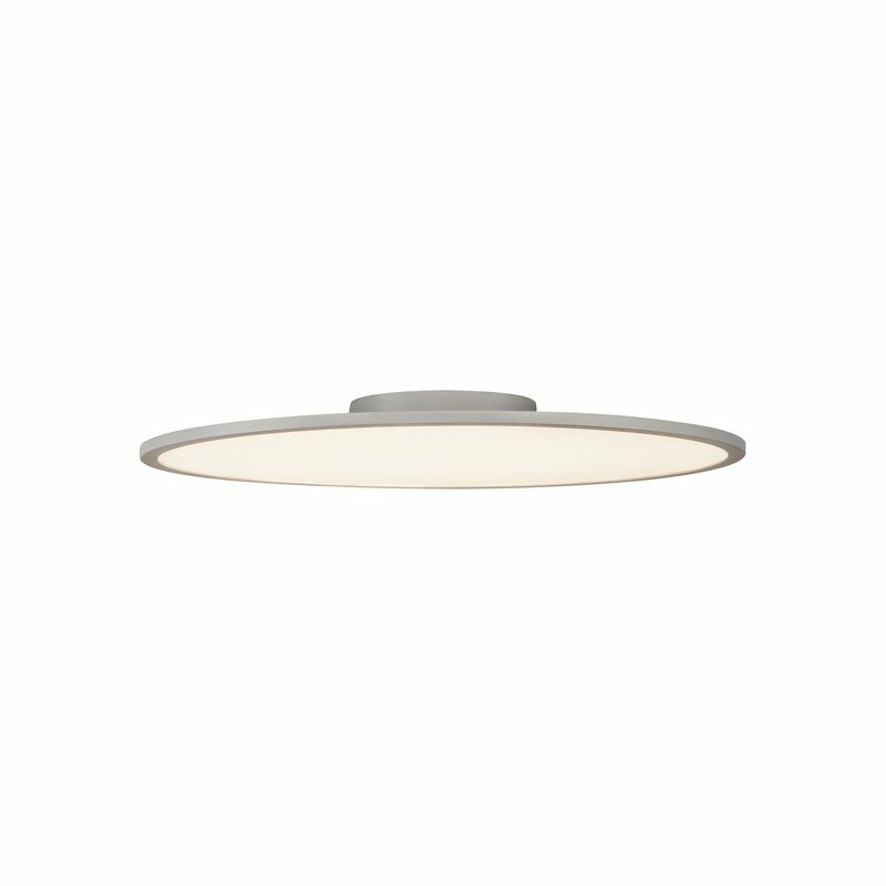 B-Ware Slv Panel 60 Rund Led Indoor Deckenaufbauleuchte Deckenlampe Silbergrau 3000 K