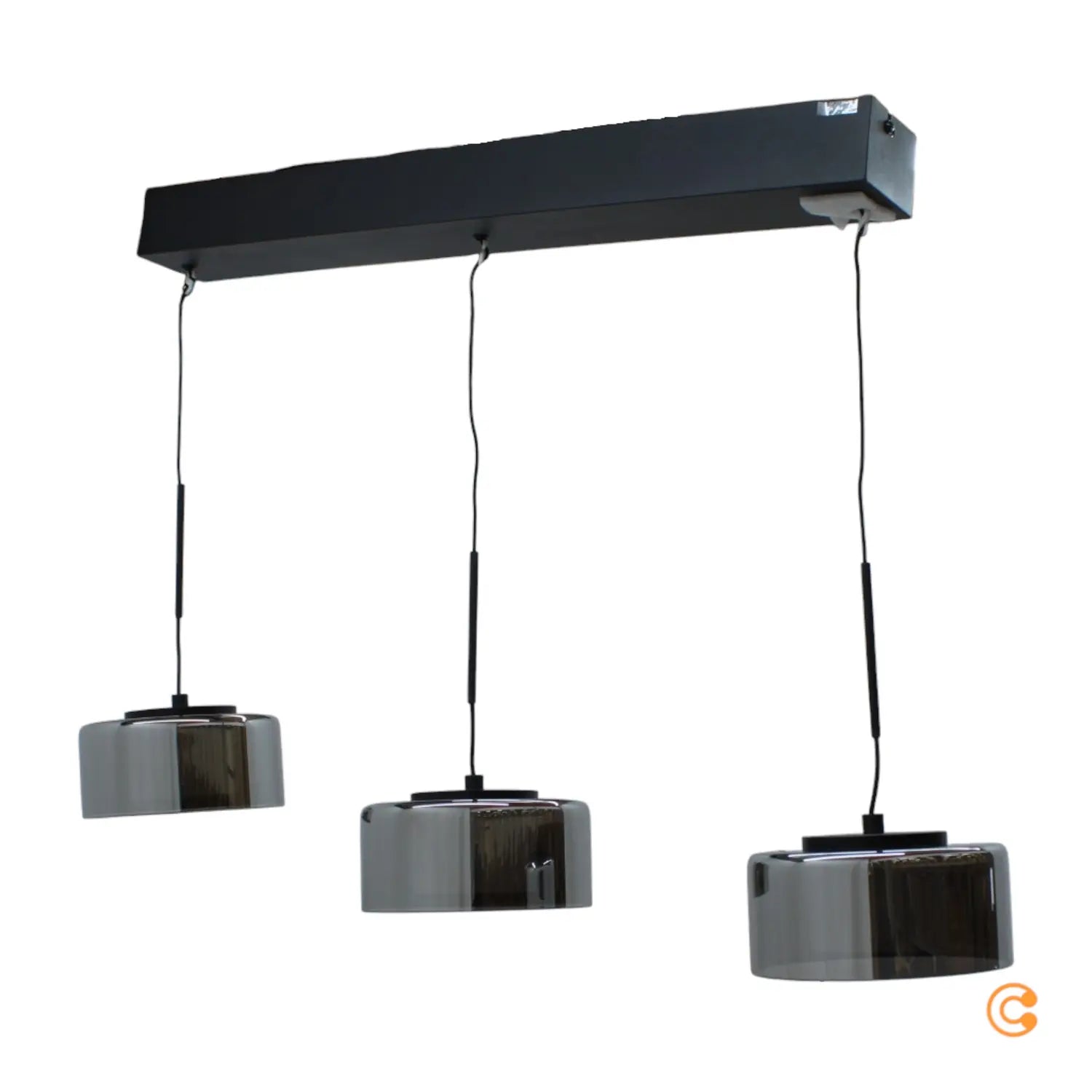 B-Ware Paul Neuhaus Pendelleuchte Hängeleuchte Led Rika Glas Dimmbar Schwarz450