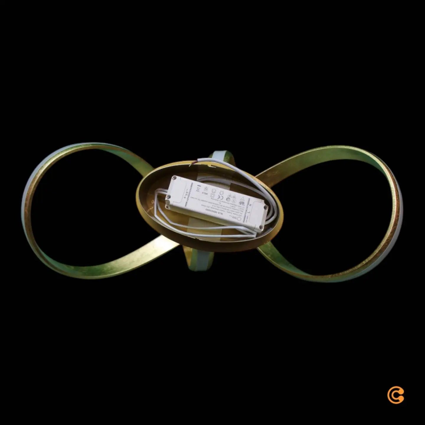 B-Ware Deckenleuchte Lampe Paul Neuhaus Led Melinda Blattgold Dimmbar Memory Funktio327