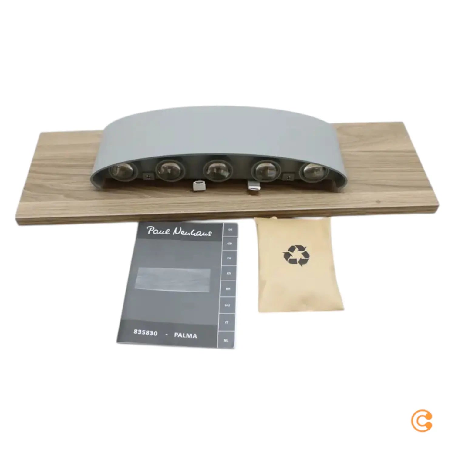 B-Ware Paul Neuhaus Palma Led Wandleuchte Wandlicht Bilderleuchte Holz 45cm Siehe Text