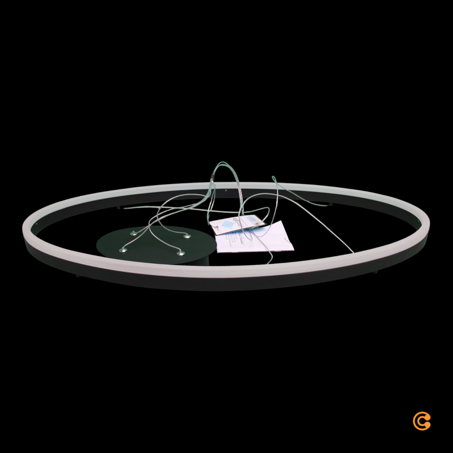 B-Ware Paul Neuhaus Titus Led Hängeleuchte Oval 80x39 Cm Deckenlampe Deckenleuchte Spot