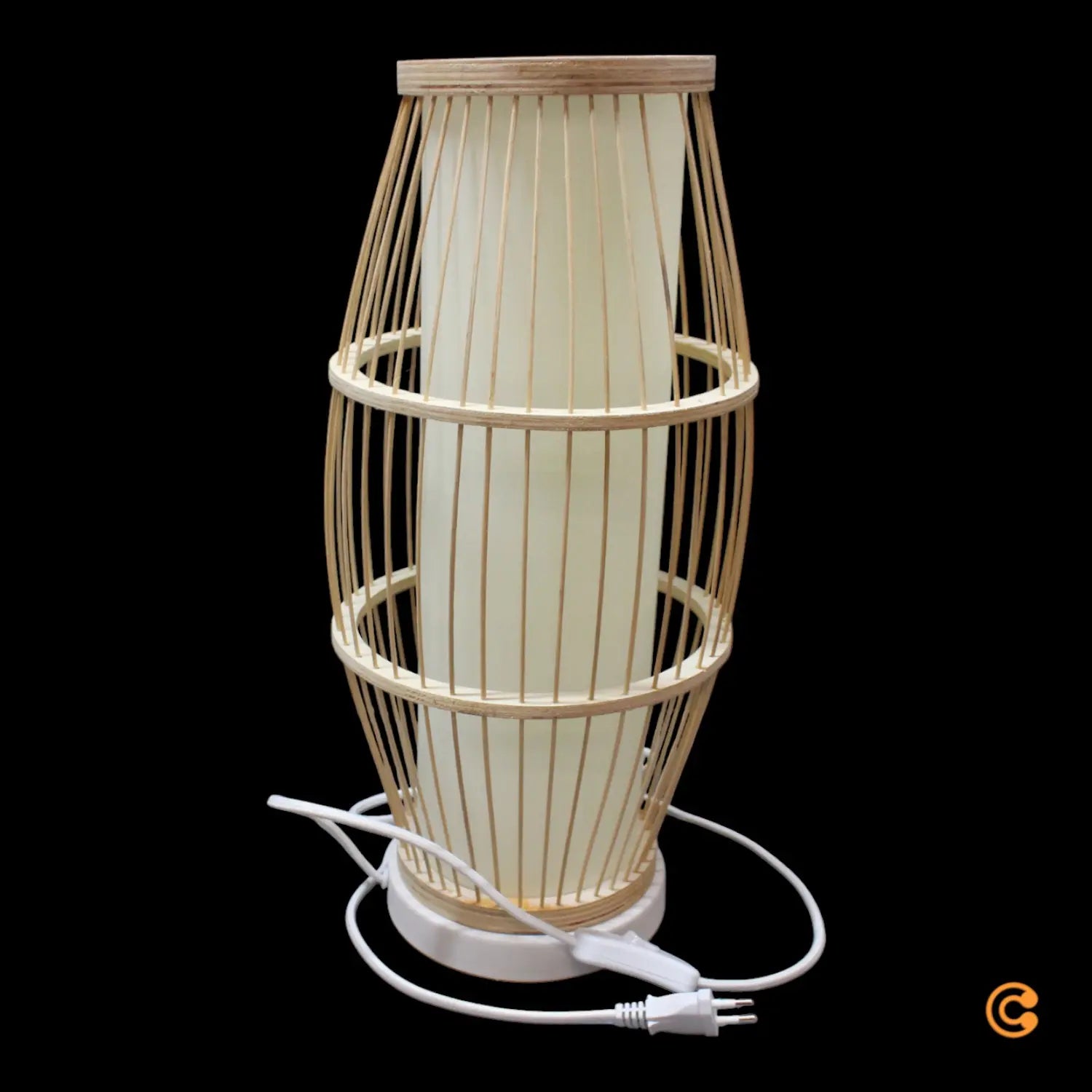 B-Ware Pauleen Woody Passion Tischleuchte Lampe Bambus Natur Wohnzimmer Beleuchtung