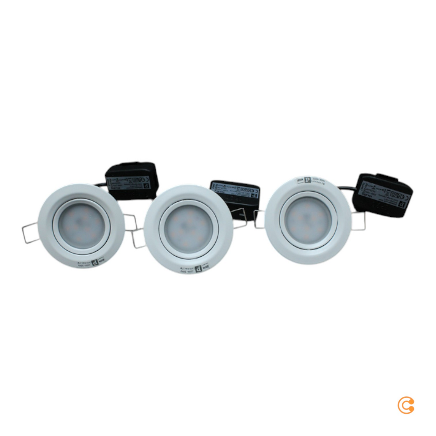 B-Ware Paulmann 3er Spot Nova Coin Deckenlampe Deckenleuchte Lampe Rund Schwenkbar Weiß