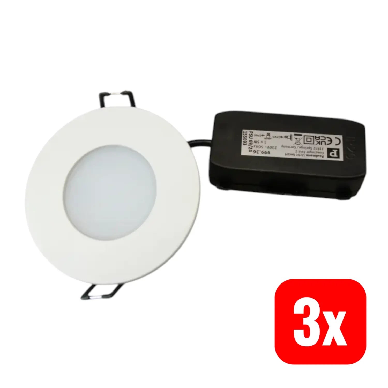 B-Ware Paulmann Calla Starr Deckenspot Deckenlampe Einbaulampe Led 5 W Weiß 3 Stück