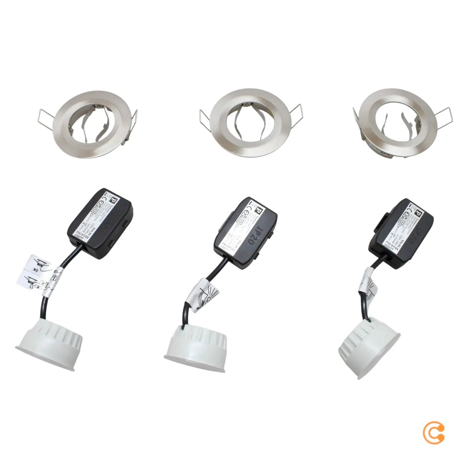 B-Ware Paulmann Einbauspot Deckenspot Led Nova Coin Dimmbar Stahl Aluminium 3er Set408