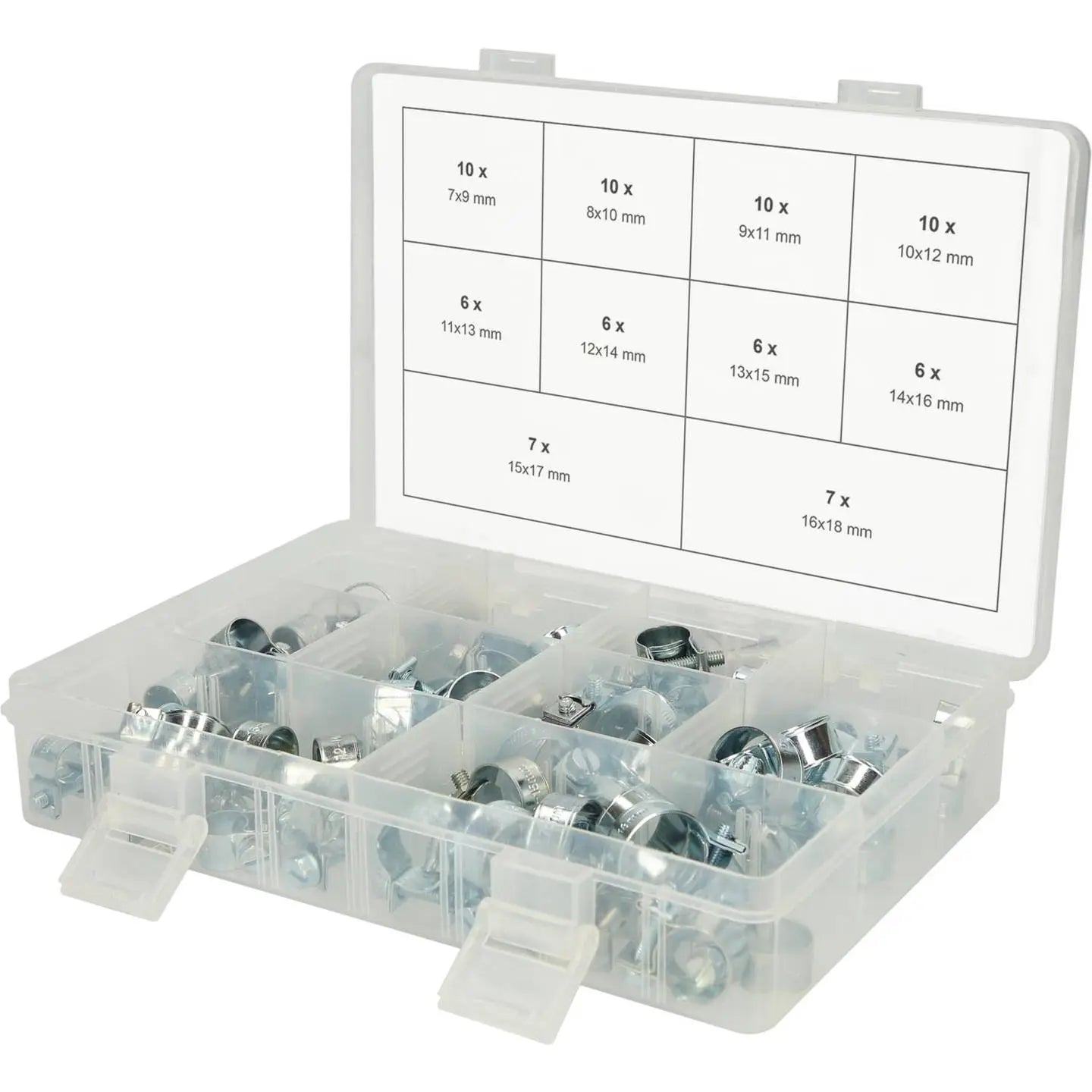 B-Ware Ks Tools Schlauchschelle 970.0770 Set Sortiment Schlauchschellen Koffer 78 Teile