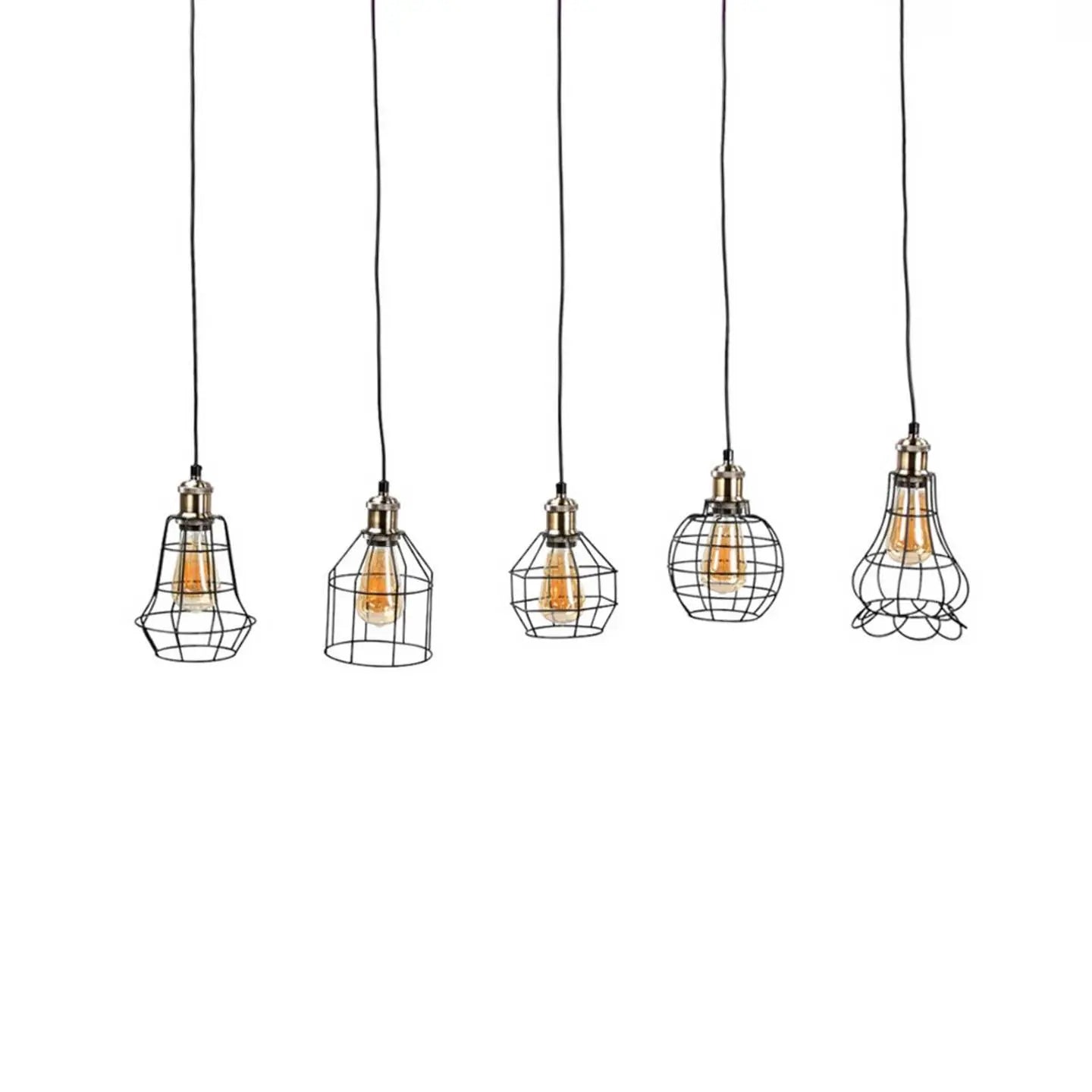 B-Ware Lindby Pendelleuchte Alberta Fünfflammig Deckenlampe Hängeleuchte Deckenlampe