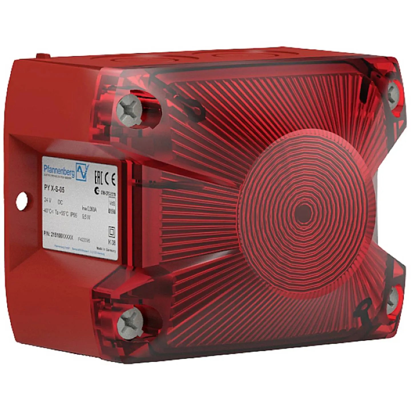 B-Ware Pfannenberg Blitzleuchte Signalgeber Blitzlicht Py X S 05 24 Dc Rd M12 3000 Rot