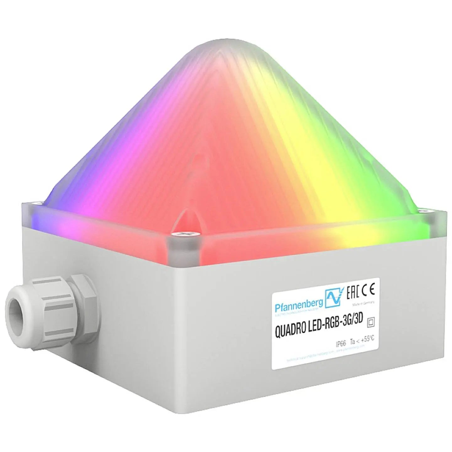 B-Ware Pfannenberg Quadro Led Rgb 3 G/3 D Lv Leuchte Led Rgb