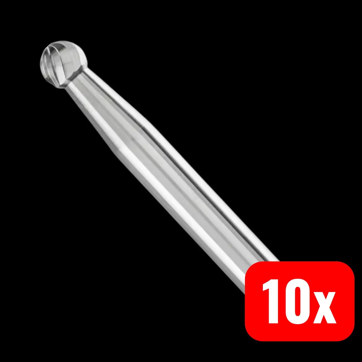 B-Ware Pferd Tools Frässtift Schleifstift Kugel Vollhartmetall Aluminium 10 Stück