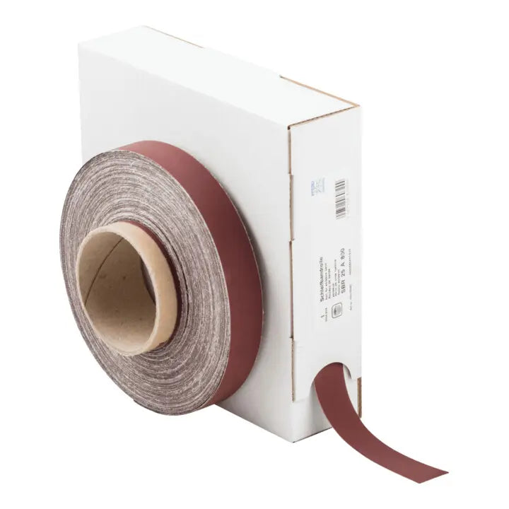B-Ware Pferd Schleifband Schleifrolle Korund A800 Sbr Universelle Anwendung 25 Mm 50 M