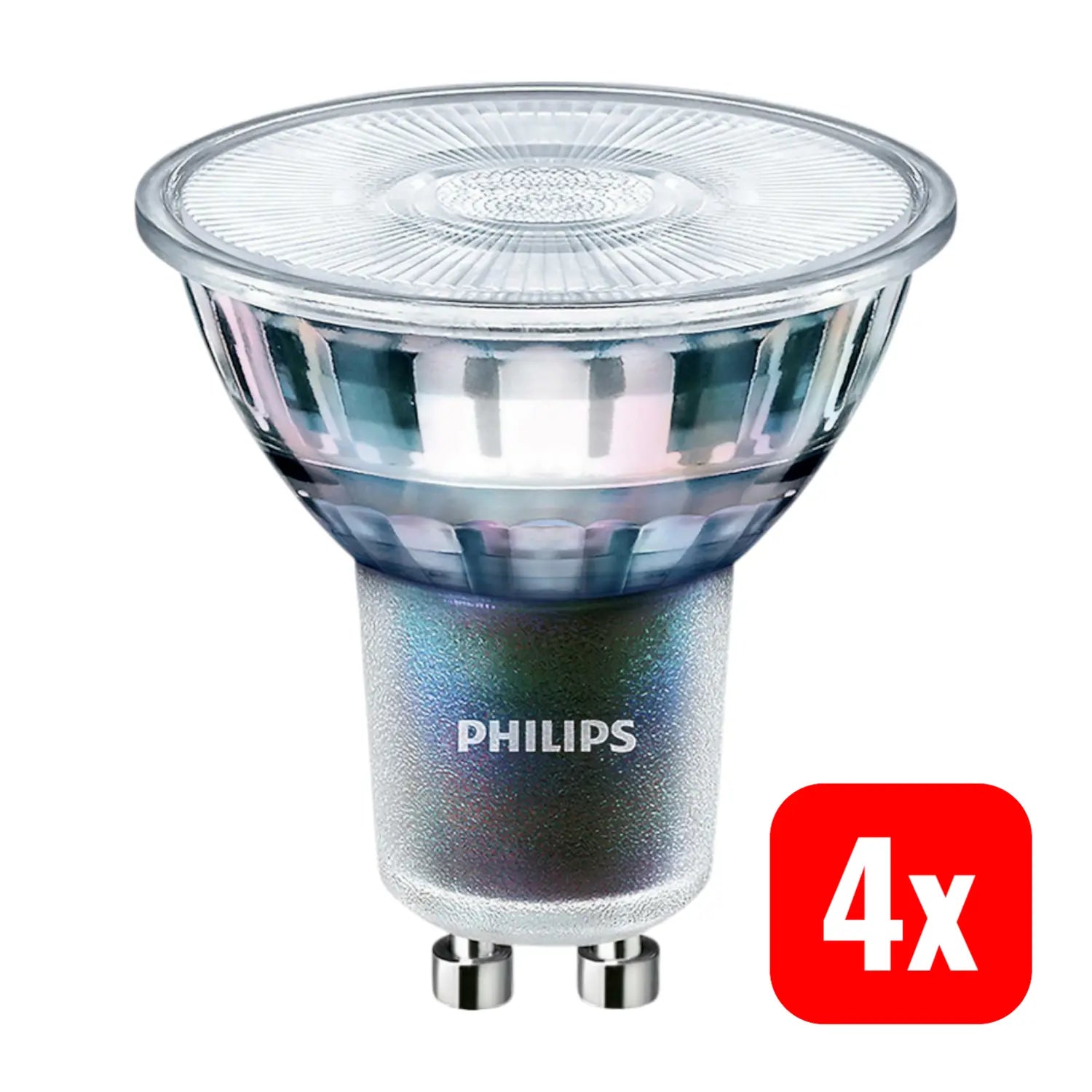 B-Ware Philips Lampe Led Eek G Leuchtmittel Gu10 2700 K 97 Ra Reflektor 3.9 W 4 Stück