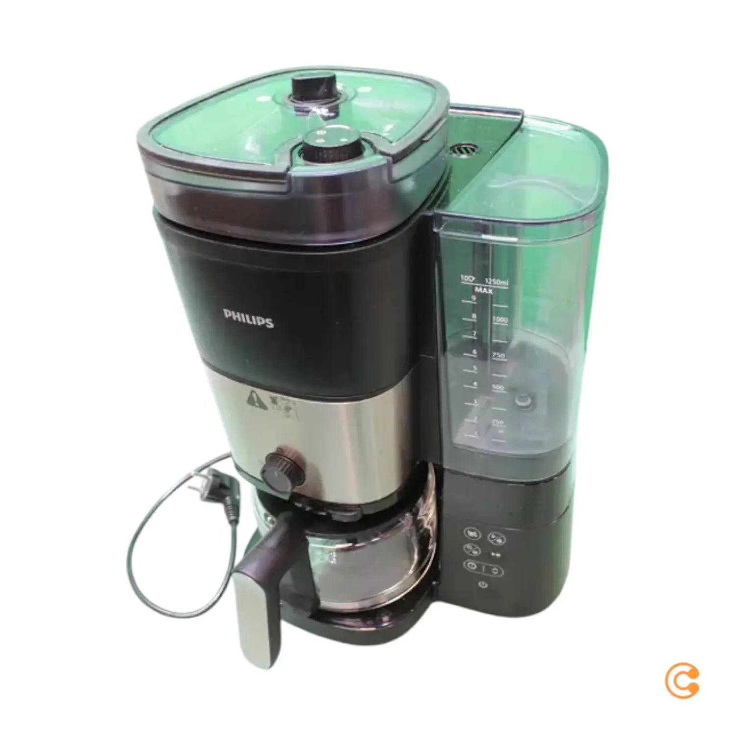 C-Ware Philips Hd7900/01 Kaffeemaschine Schwarz Silber Fassungsvermögen Siehe Text/Foto