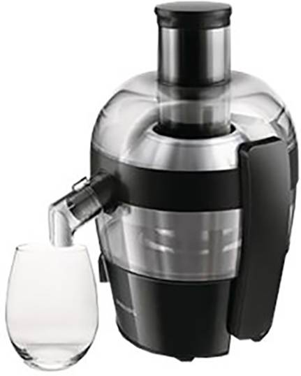 B-Ware Philips Entsafter Saftpresse Zentrifugal Entsafter Saft 500 W Quick Clean Schwarz