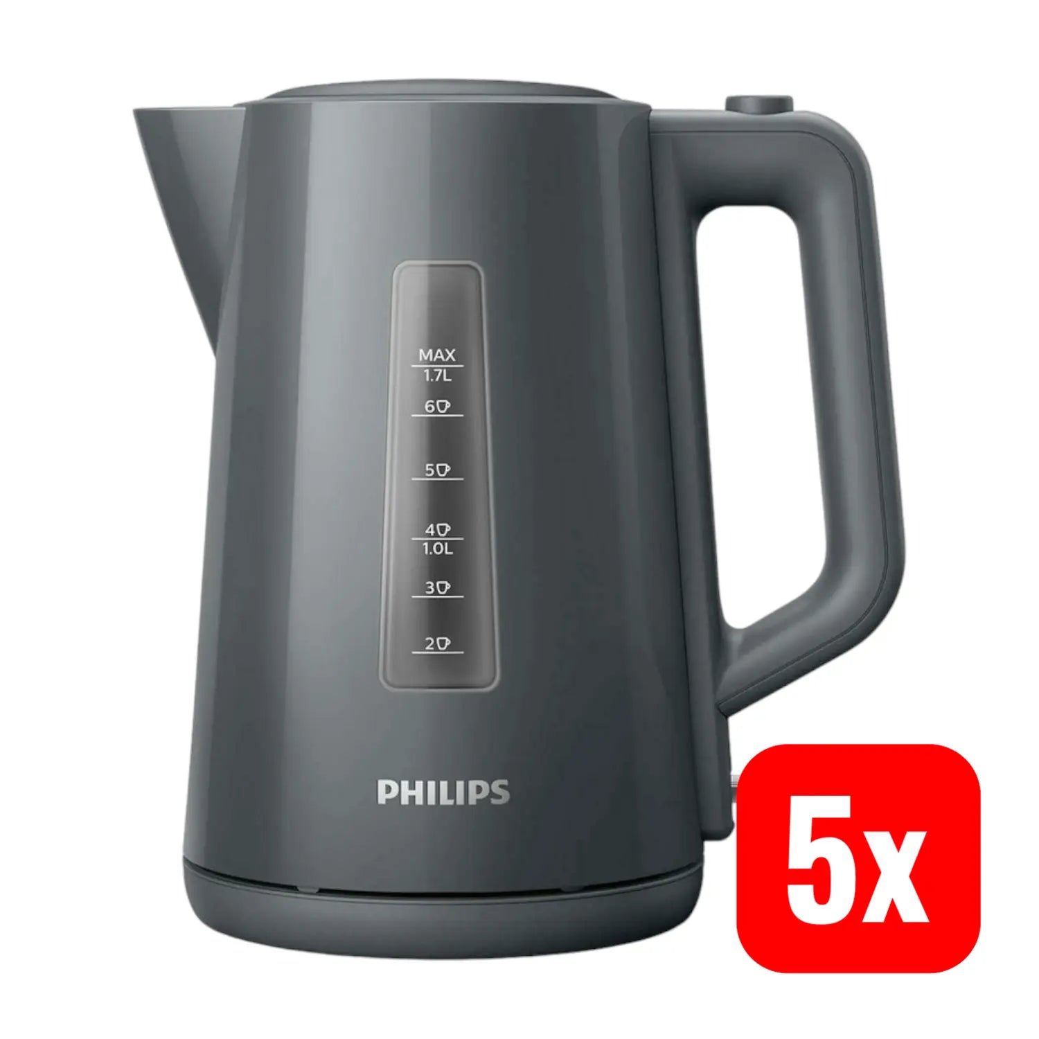 B-Ware Philips Series 3000 Daily Wasserkocher Tee überhitzungsschutz Schwarz 5 Stück