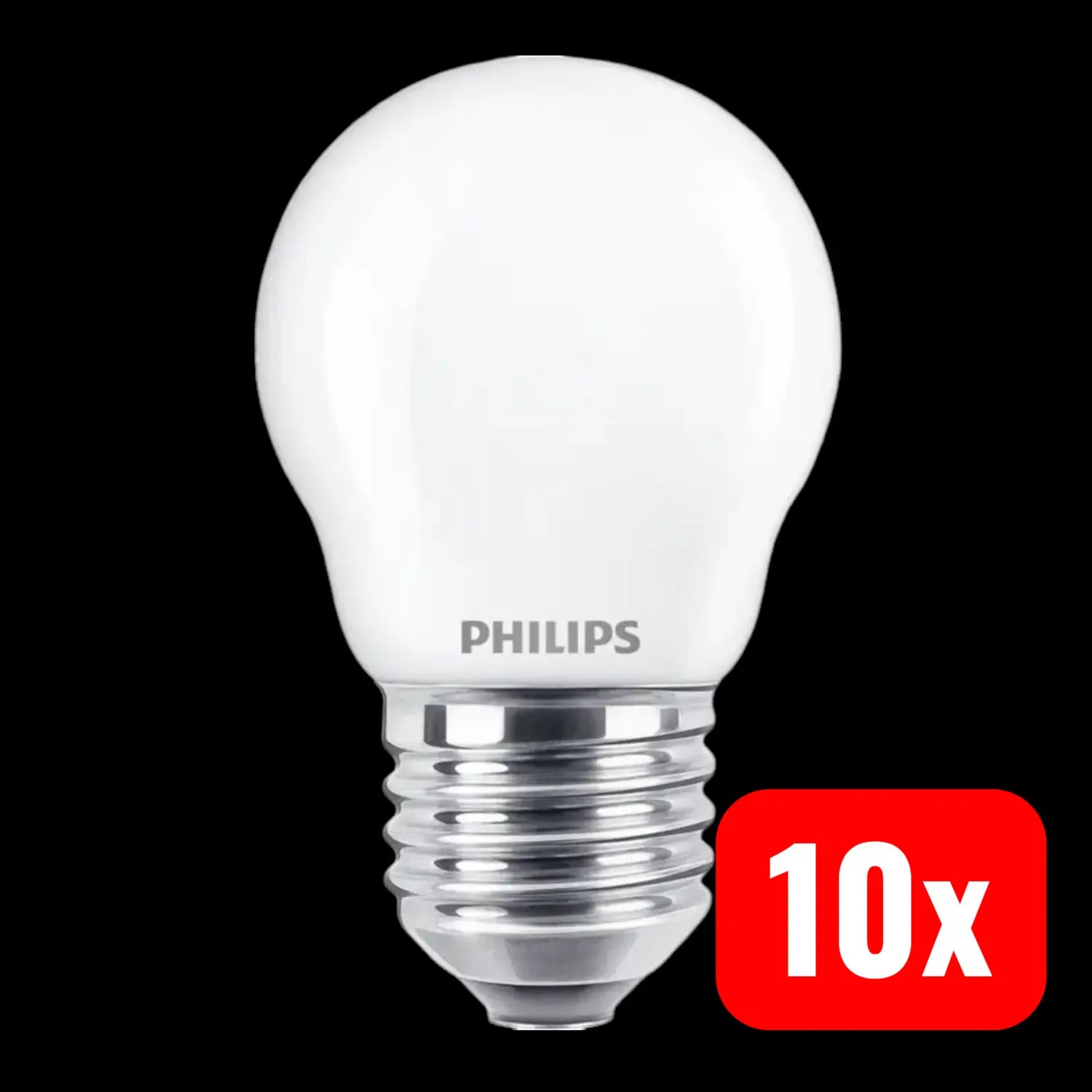 B-Ware Philips Led Lampe Glühbirne E27 2,2 W Warmweiß Tropfen Weiß Leuchtmittel 10 Stück