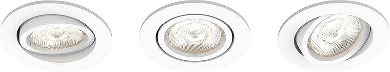 B-Ware Philips Lighting Shellbark 5020331 P0 Led Einbauleuchte 3er Set 13.5 W Warm Weiß