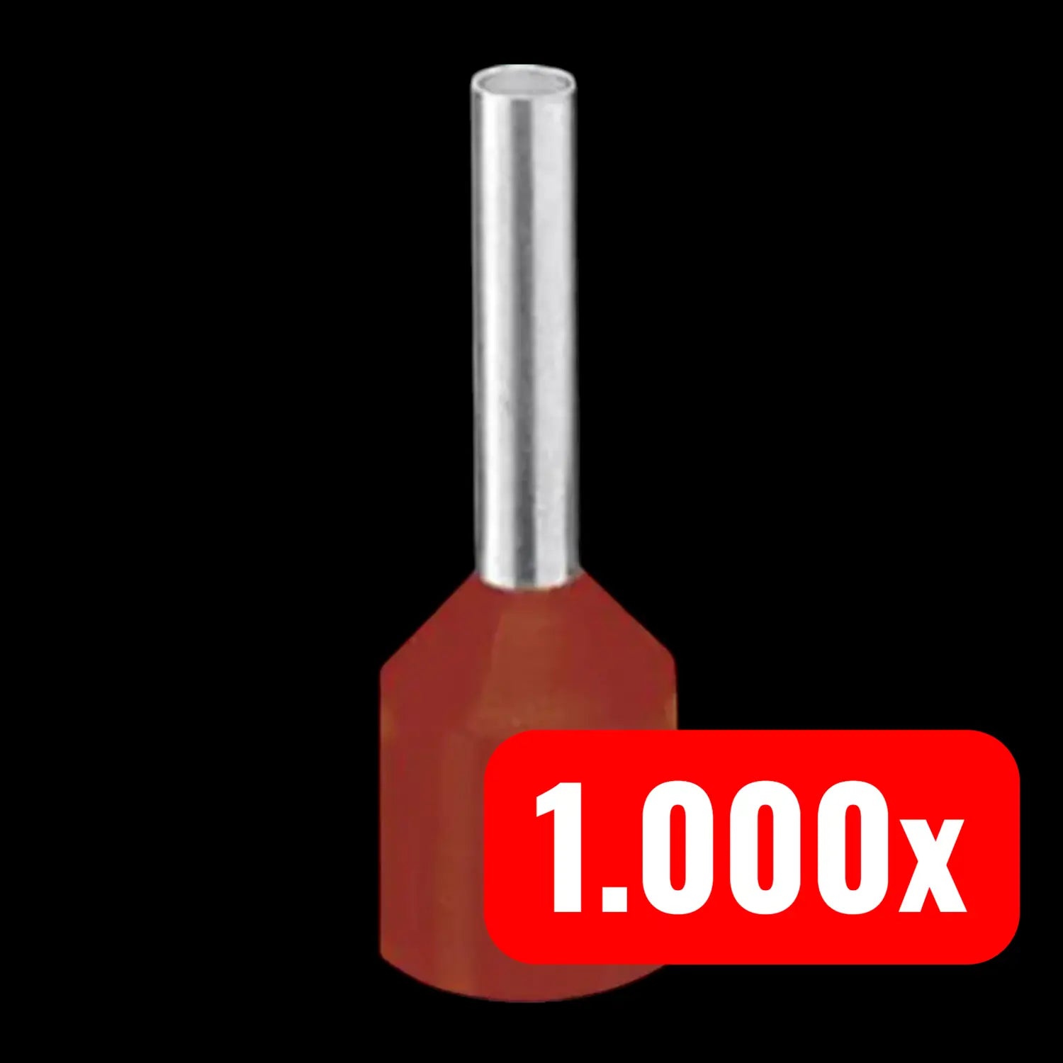 B-Ware Phoenix Contact Aderendhülse Endhülse 10mm² Teilisoliert Rot Standard 1000 Stück