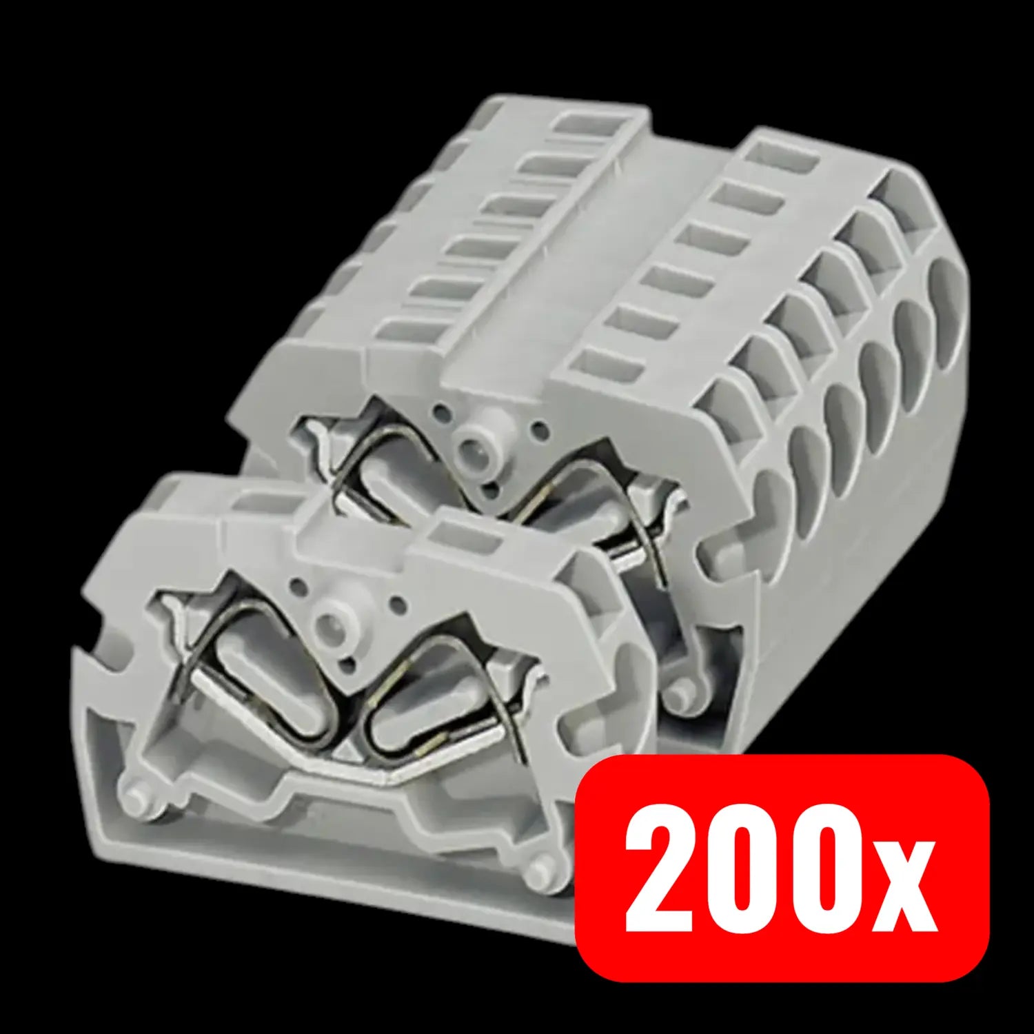 B-Ware Phoenix Contact 3249062 Durchgangsklemme 5.2 Mm Zugfeder Grau Klemme 200 Stück