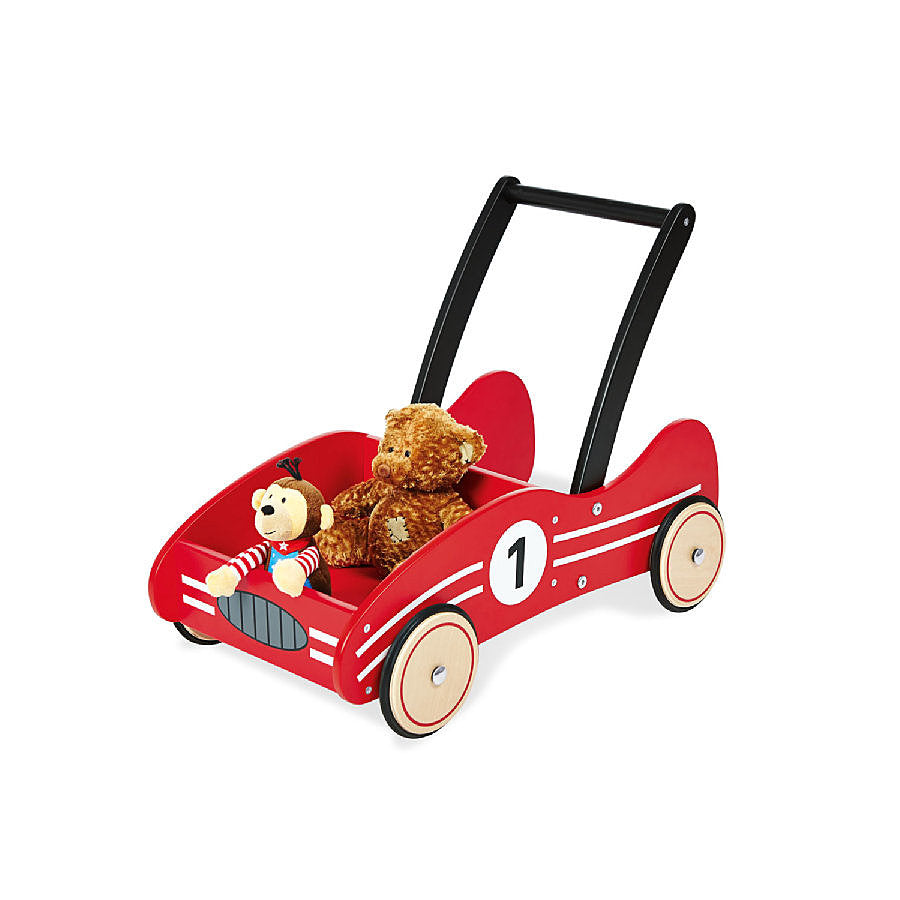 B-Ware Pinolino Lauflernwagen Kimi 60 X 34 X 47 Cm Höhe Schiebegriff 47 Cm Birke Rot