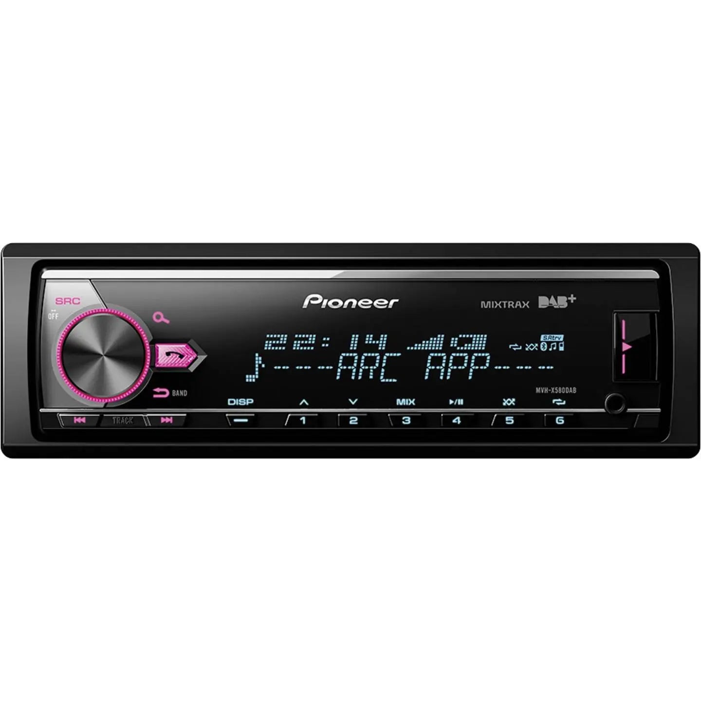 B-Ware Pioneer Autoradio Radioempfänger Bluetooth Dab+ Tuner Schwarz Multicolor Usb