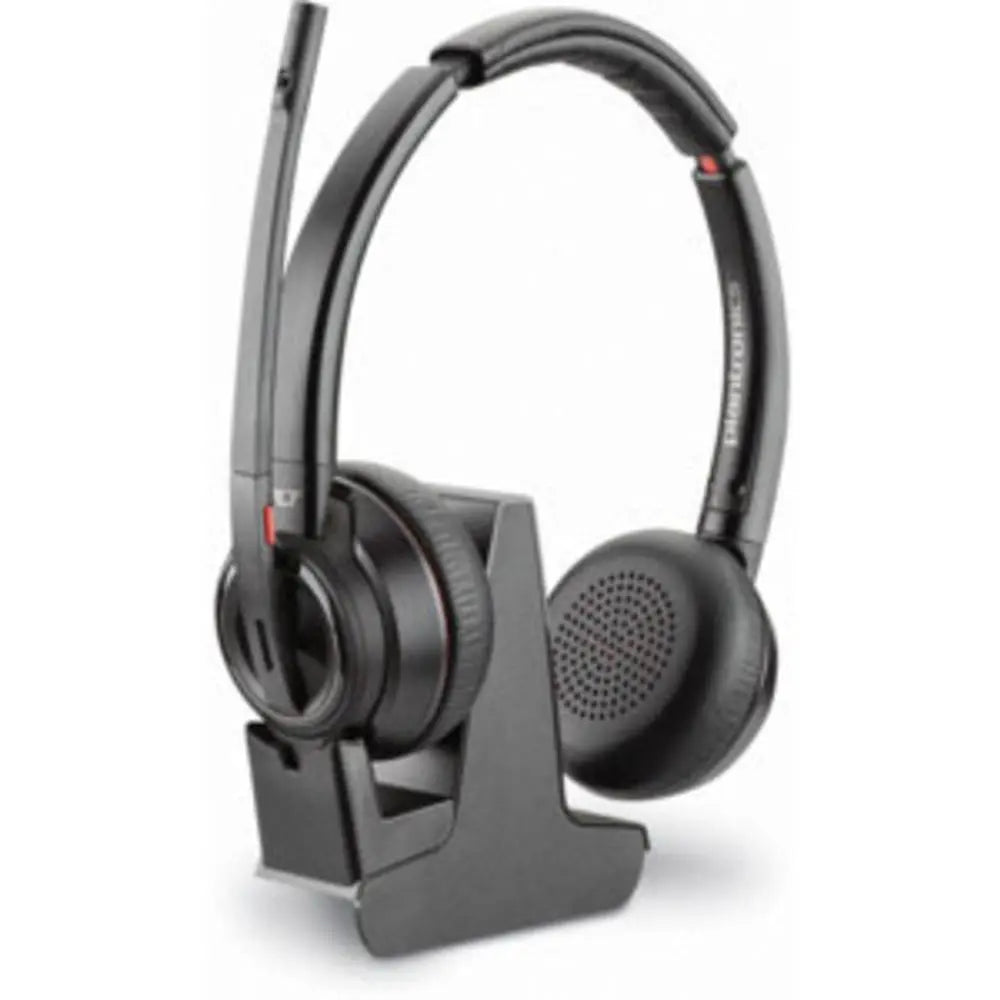 B-Ware Plantronics Savi W8220 Telefon On Ear Headset Dect Stereo Noise Cancelling