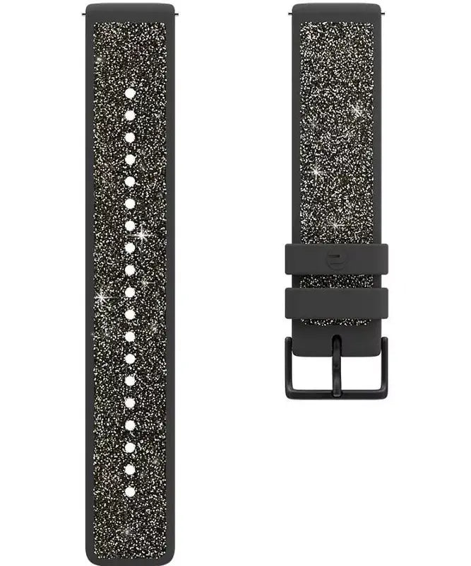 B-Ware Polar Armband Uhrband Ersatz Crystal Grau Kunststoff Swarovski Kristalle Größe S