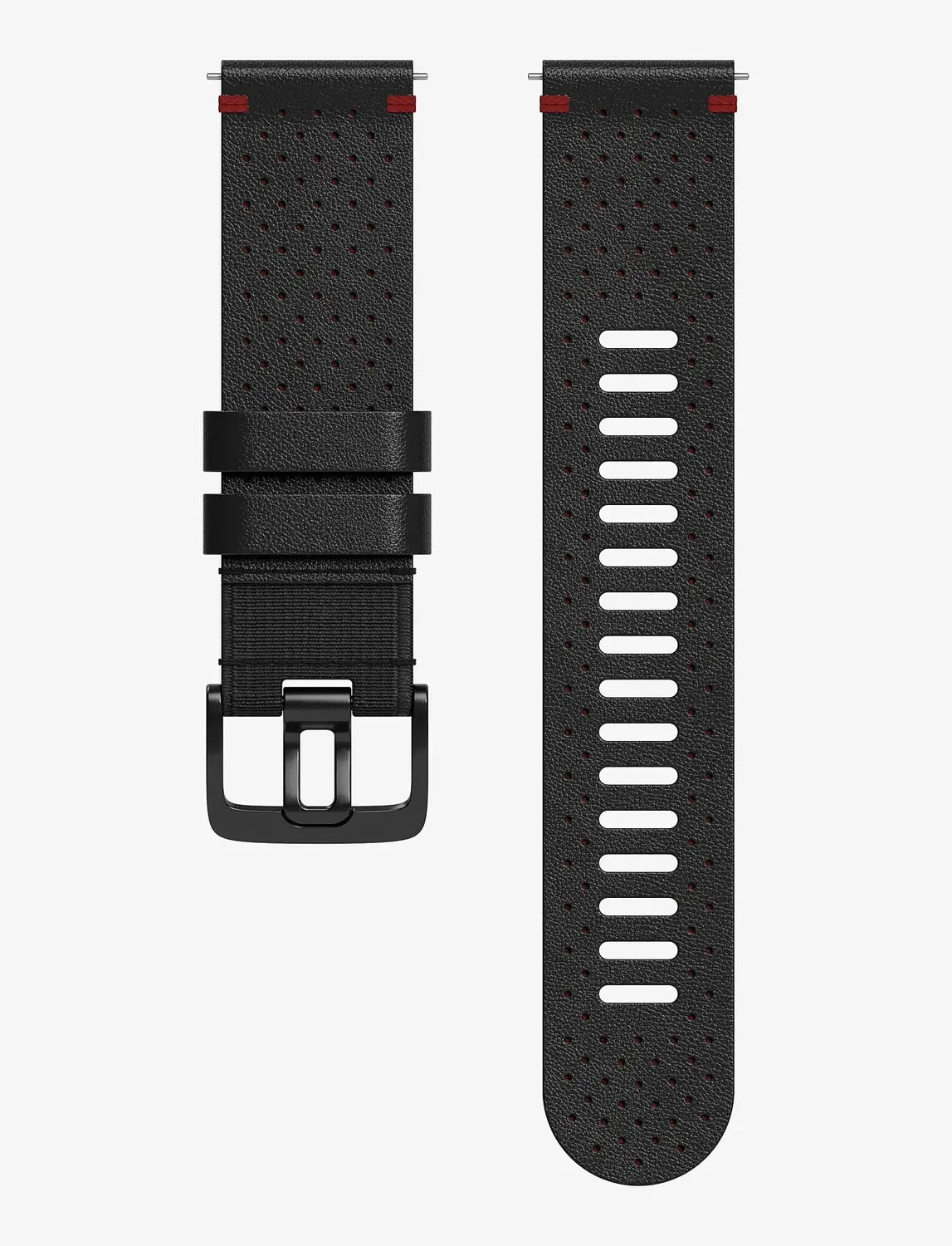 B-Ware Polar Uhrarmband Armband Lederarmband Für Sportuhr 22mm Leder Schwarz Größe M L