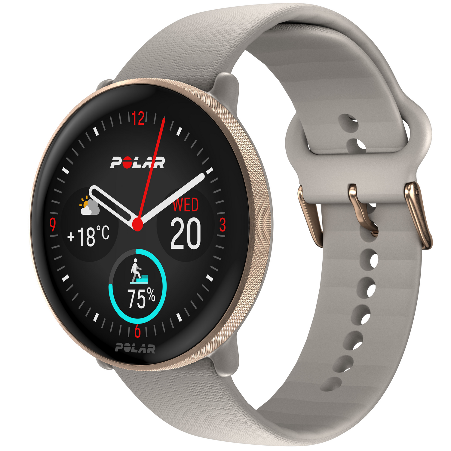 B-Ware Polar Ignite 3 Uhr Smartwatch Sportuhr Multisportuhr Gps Uhr Greige Sand800